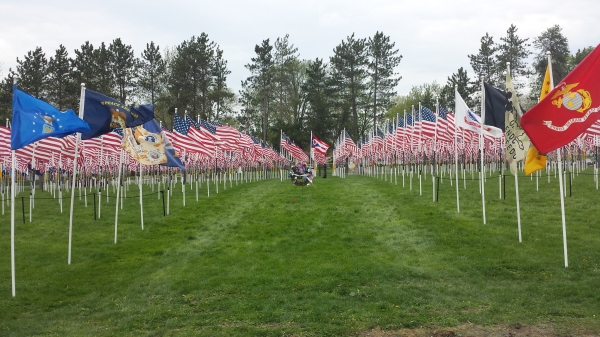Flags of Honor in Parma, OH in May 2014.